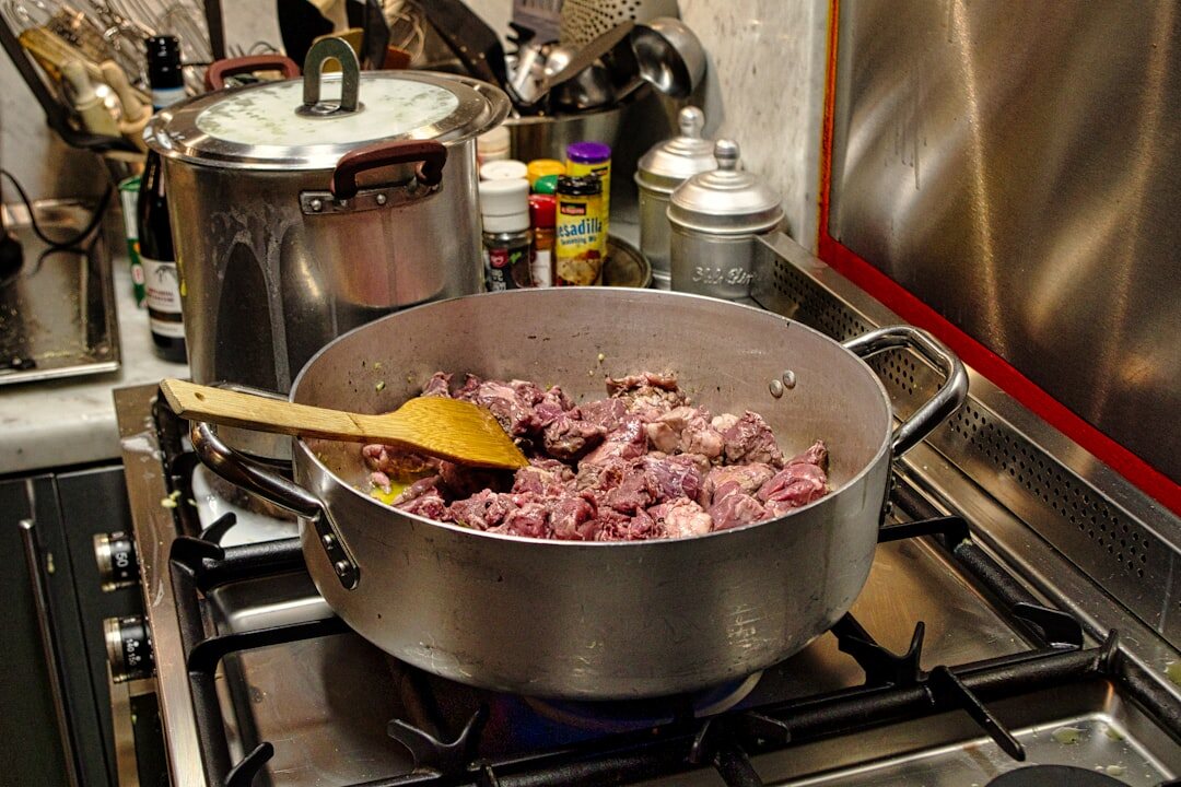 lentil soup cooking