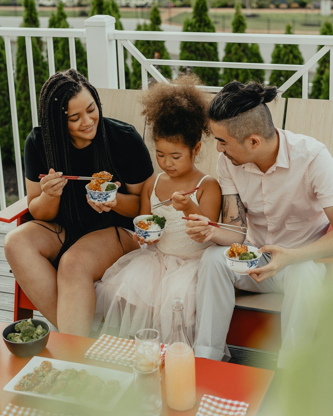 healthy family breakfast