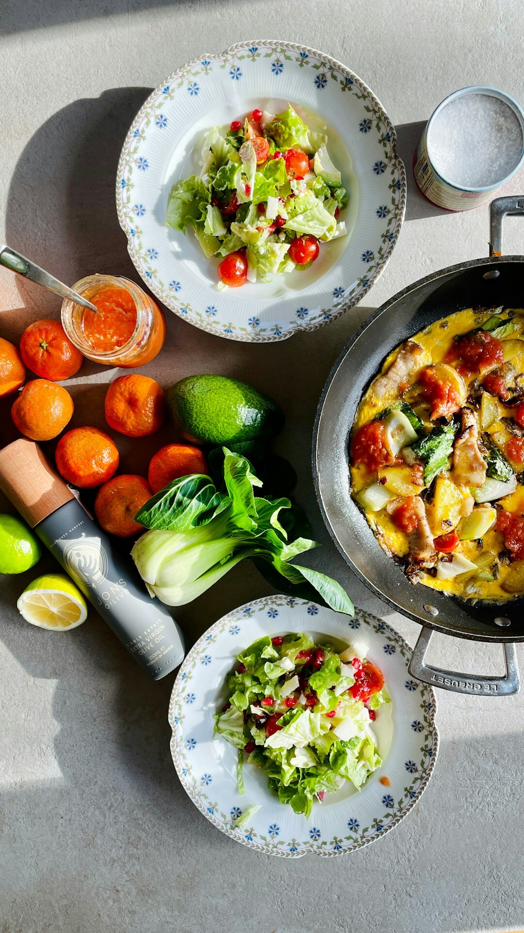 omelette with vegetables