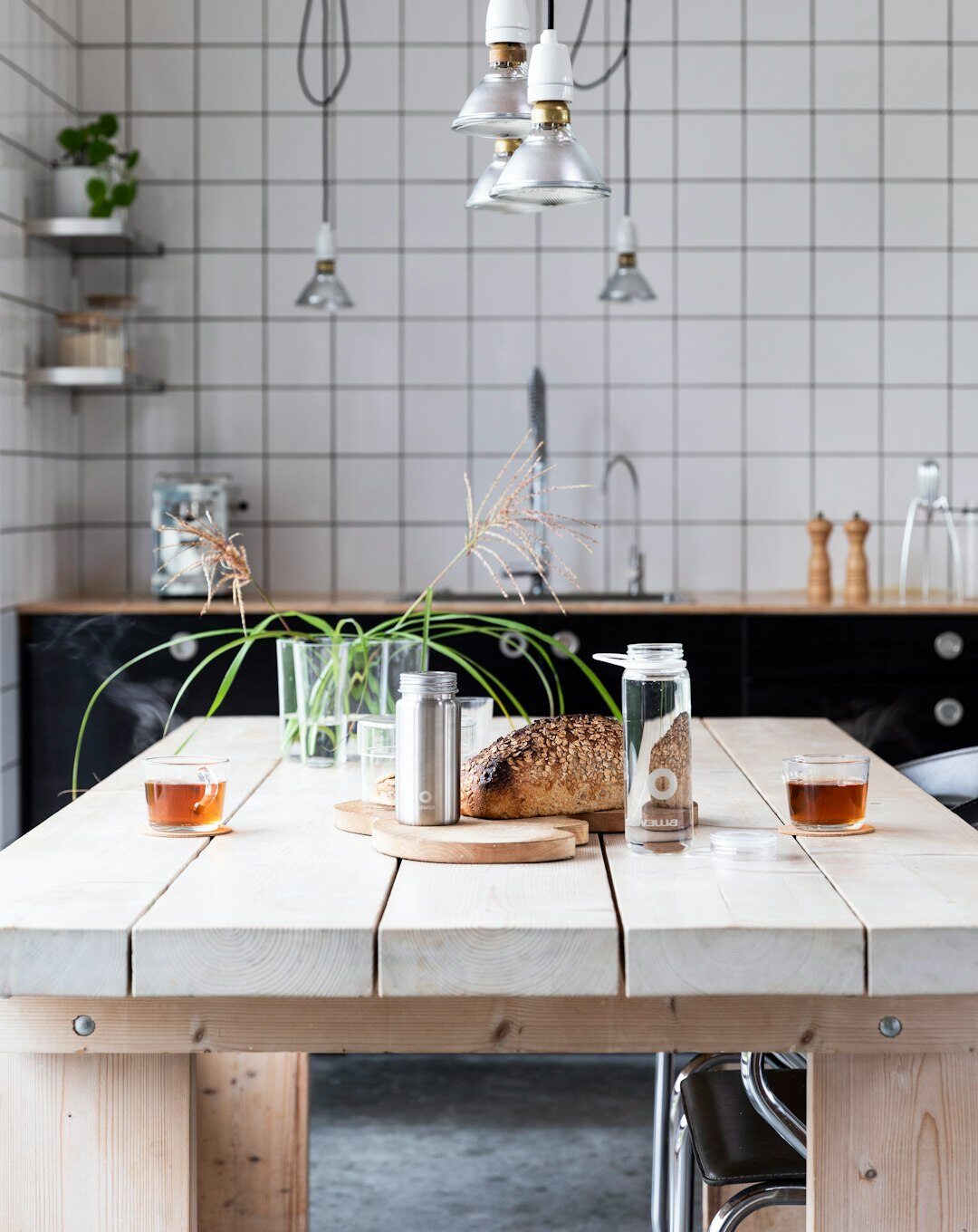 Bright modern Czech home kitchen interior