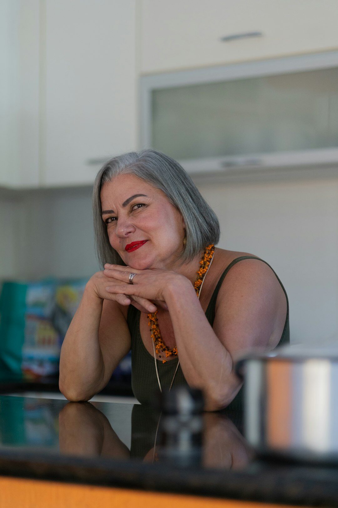 Portrait of Czech female food editor