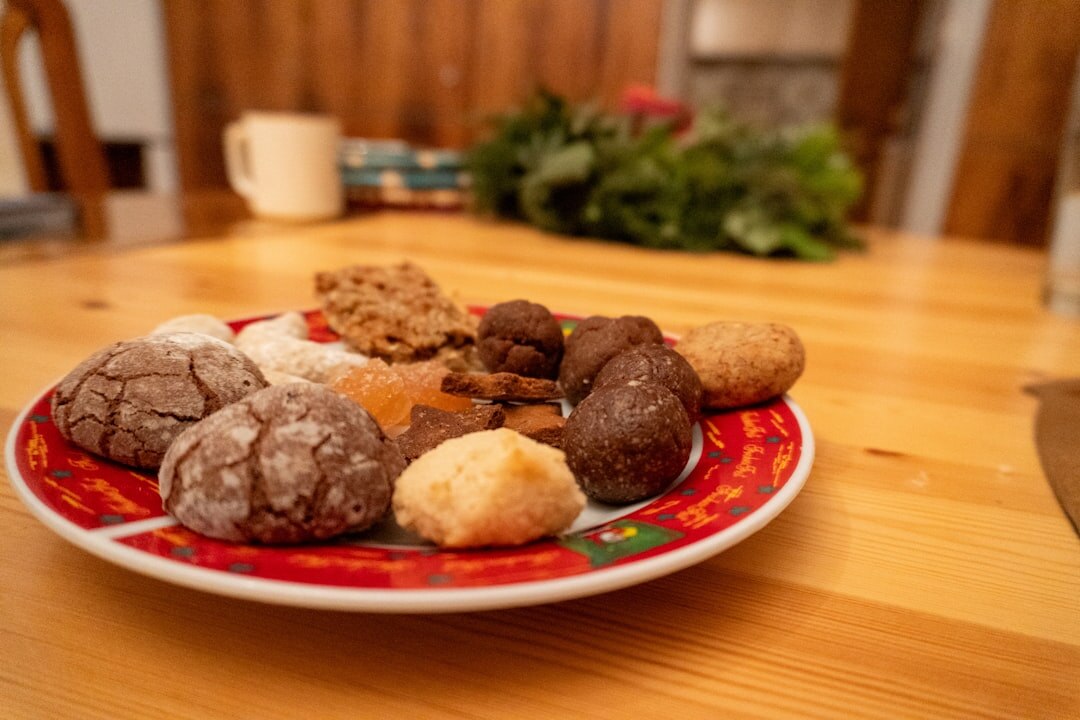 Traditional Czech Christmas cookies on a plate